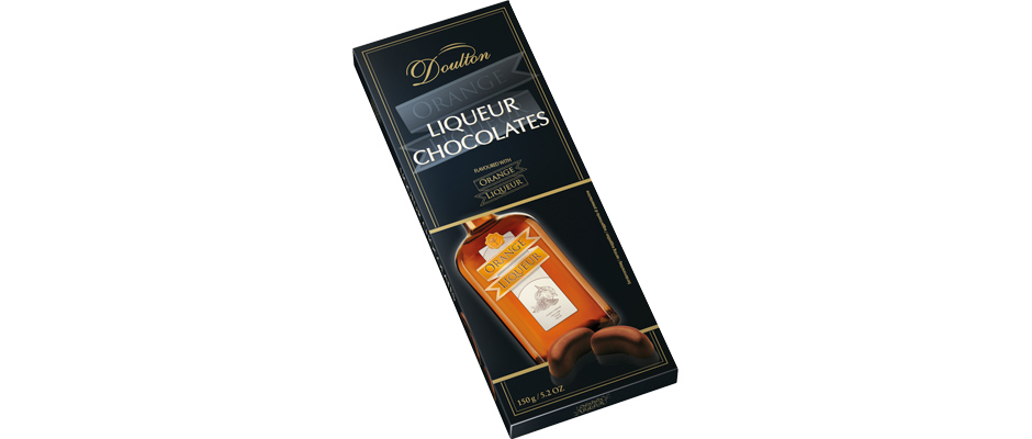 Liqueur Chocolates filled with orange liqueur